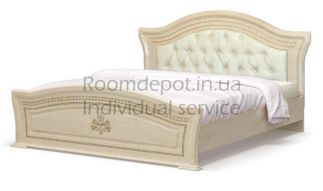 Ліжко мягкая Мілано Мебель Сервис 160х200 см Вишня портофіно Вишня портофіно RD2561 фото