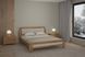 Кровать с мякой спинкой Ліон 140 х 200 см Орех темный MebiGrand RD2507-32 фото 3