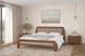 Кровать с мякой спинкой Ліон 140 х 200 см Орех темный MebiGrand RD2507-32 фото 1