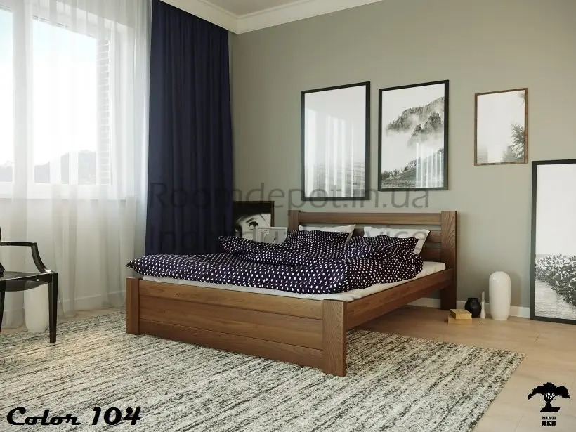 Кровать Жасмин ЛЕВ Бук натуральный 90х200 см