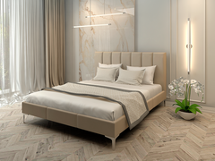 Кровать Неаполь мягкая Бежевый Roz1329 фото