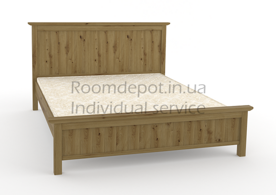Дерев'яне ліжко Вірджинія MebiGrand 160х200 см Горіх світлий Горіх світлий RD1428-7 фото