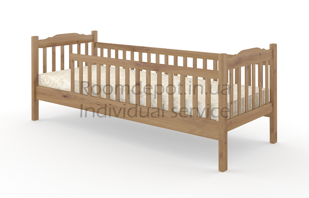 Дитяче ліжко Карина MebiGrand 80х190 см Вільха Вільха RD28-3 фото