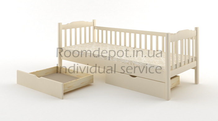 Дитяче ліжко Карина MebiGrand 90х190 см Венге Венге RD28-22 фото