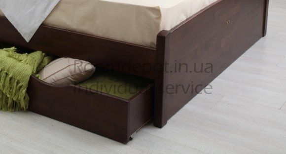 Кровать Лика Люкс с ящиками Олимп 160х200 см Венге Венге RD1345-24 фото