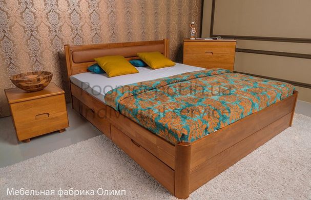 Ліжко Марго м'яка з ящиками Олімп 90х200 см Венге Венге RD1487-6 фото