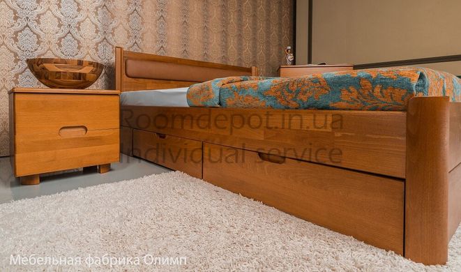 Ліжко Марго м'яка з ящиками Олімп 80х200 см Венге Венге RD1487 фото