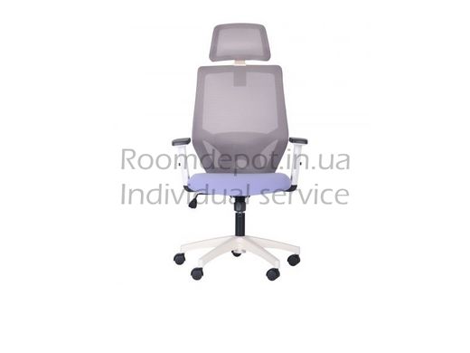 Кресло Lead White HR сиденье Нест-08 серая/спинка Сетка HY-109 серая AMF  RD3187 фото