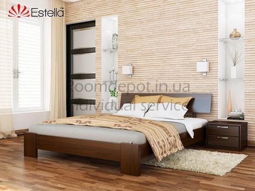 Дерев'яне ліжко Титан Естелла 160х190 см Горіх темний, Щит Горіх темний RD105-64 фото