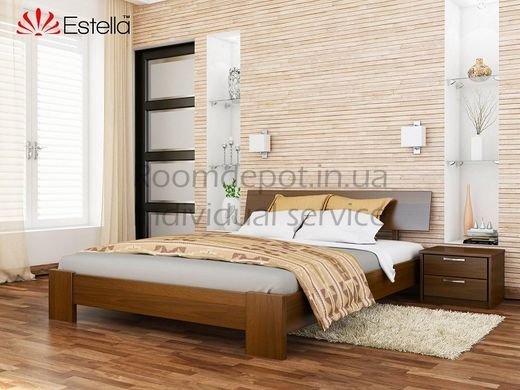 Дерев'яне ліжко Титан Естелла 160х190 см Горіх темний, Щит Горіх темний RD105-64 фото