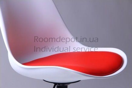 Барный стул Aster chrome белый+красный AMF RD1650  RD1650 фото