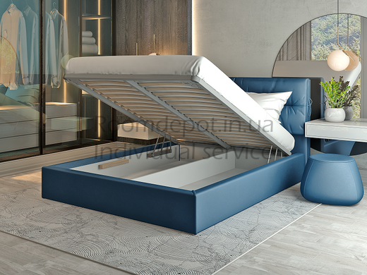 Ліжко Санремо 2 з підйомним меxанізмом ЛЕВ 140х200 см Категорія тканини 1  RD2864 фото