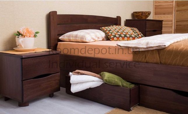 Кровать с ящиками София V Олимп 180х200 см Венге Венге RD1251-18 фото