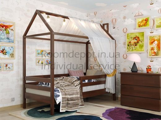 Кровать детская домик Джерри Арбор Древ Сосна 80х190 см Яблоня локарно Яблоня локарно RD2347-3 фото