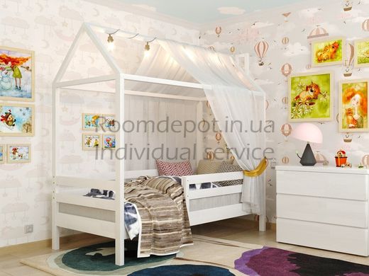 Кровать детская домик Джерри Арбор Древ Сосна 80х190 см Орех Орех RD2347-1 фото