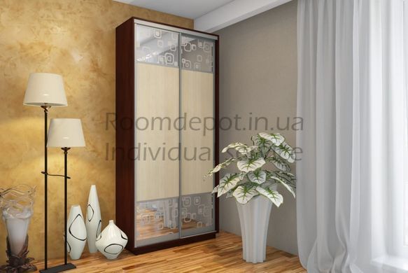 Шафа-купе дводверна 110x220x45 см Garant Дуб крафт золотой Дуб крафт золотий RD1015 фото