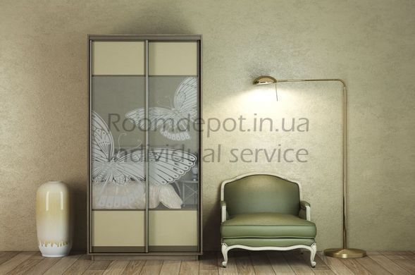Шафа-купе дводверна 110x220x45 см Garant Дуб крафт золотой Дуб крафт золотий RD1015 фото