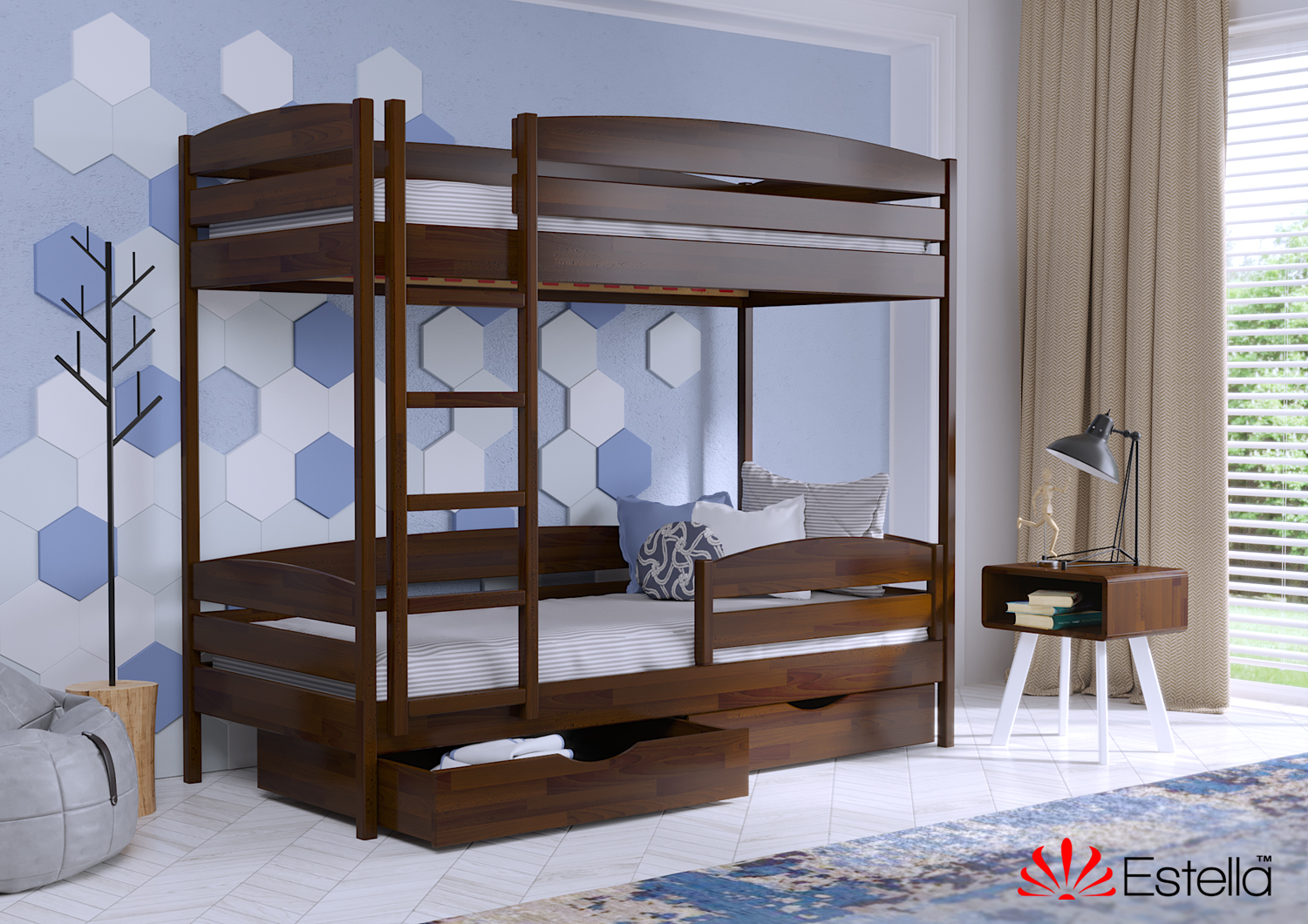 Детская мебель для двоих детей - Двухъярусные кровати